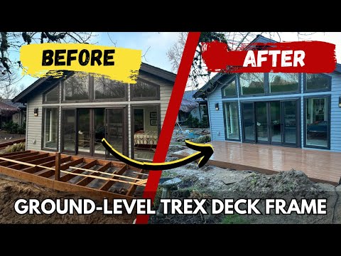 How To Finish Building The Support Frame For A Trex Deck That Is At ...