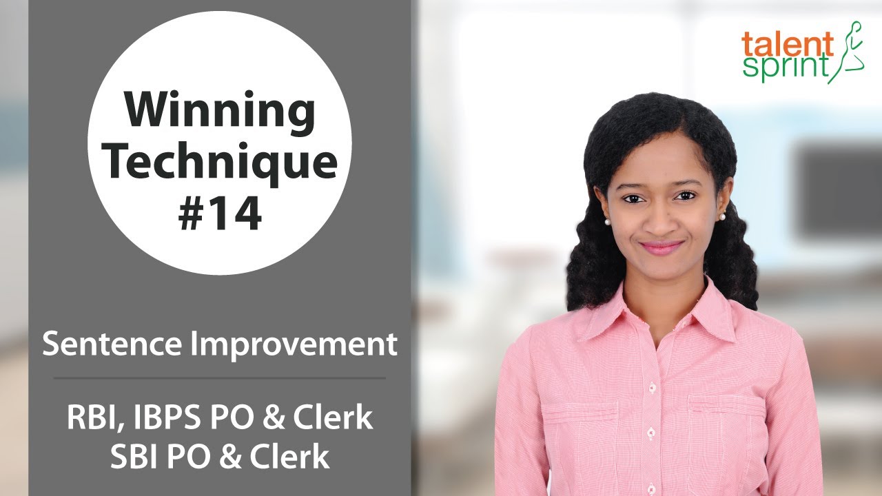 sbi po 2017 analysis Sentence Improvement for RBI, IBPS Clerk & PO, SBI Clerk & PO | Winning Technique #14