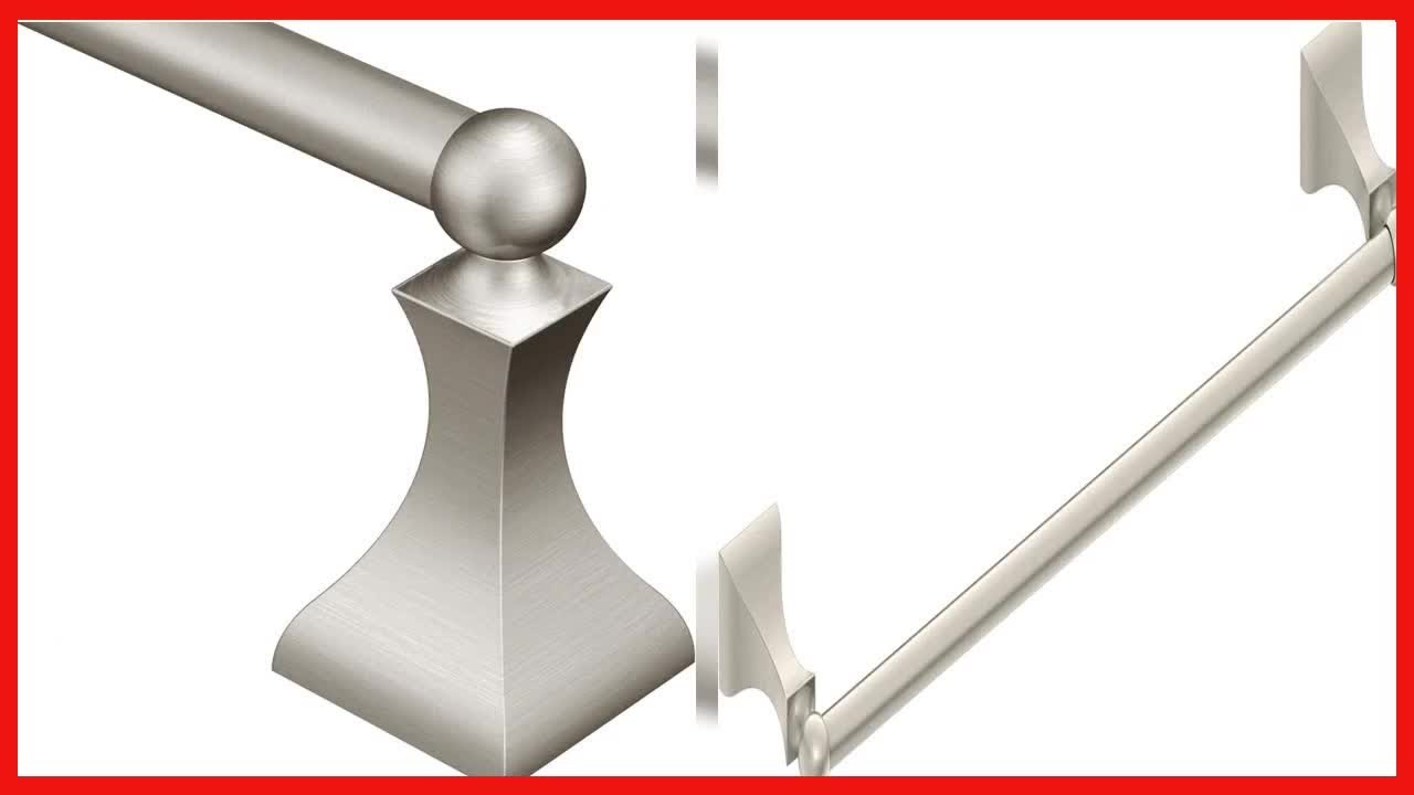 Great product -  Moen DN8324BN Retreat Collection 24-Inch Bathroom Single-Towel Bar, Brushed Nickel