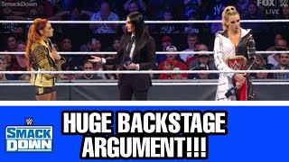 HUGE BACKSTAGE ARGUMENT BETWEEN BECKY LYNCH & CHARLOTTE FLAIR FOLLOWING LAST NIGHTS WWE SMACKDOWN!!!