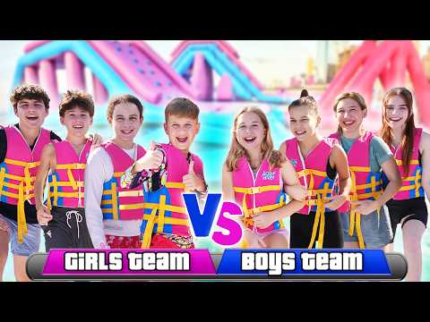 BOYS vs. GIRLS EXTREME WATERPARK CHALLENGE