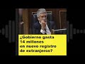 ¿Gobierno gasta 14 millones en nuevo registro de extranjeros?
