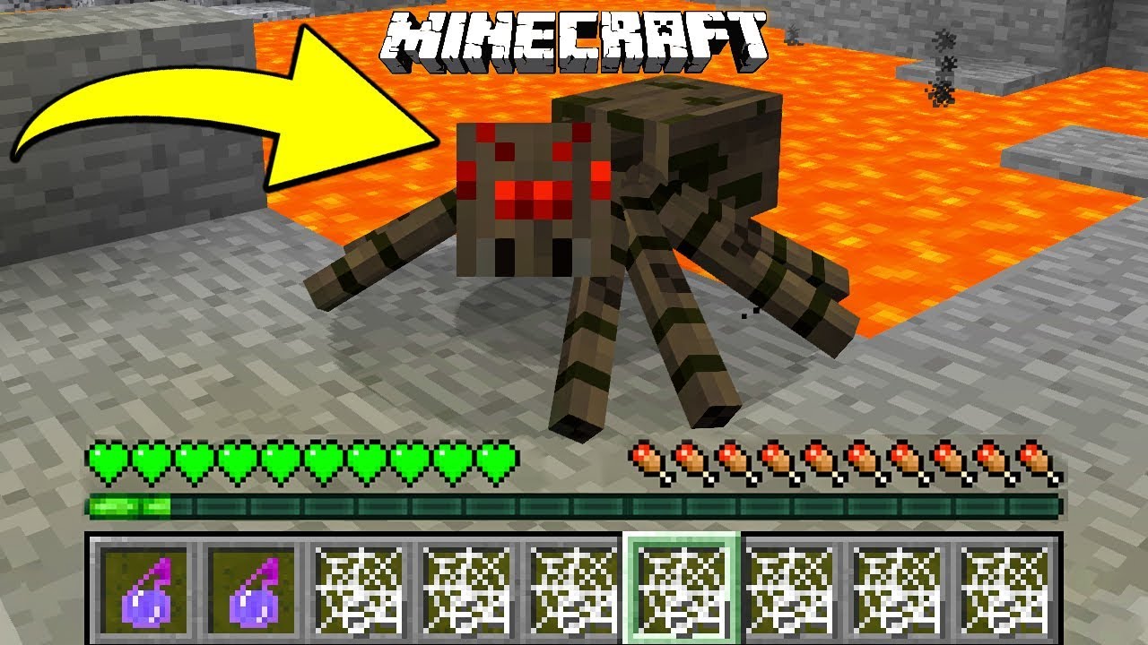 Minecraft Ale Gram Jako PajĄk Youtube 