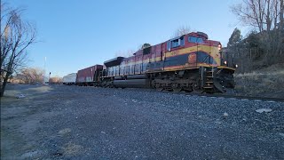 NB U-ELPDEN5-31Z Rare Track Geo train with a Super rare KCS SD70ACE Leader