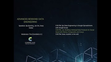 Building Individual Data Products for Social Good with Python, PostgresQL and Vue.js - CorrelCon