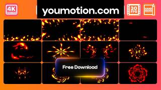 Fire Elements & Backgrounds | Free Flame FX with Sound (AE)
