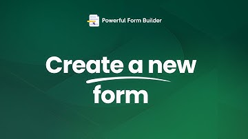 Create a new form | Powerful Form Builder | Shopify App Tutorial