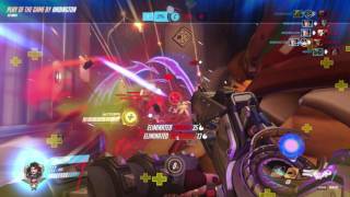 Zarya Sextuple Team Kill [Graviton-Pharah Combo] - Overwatch