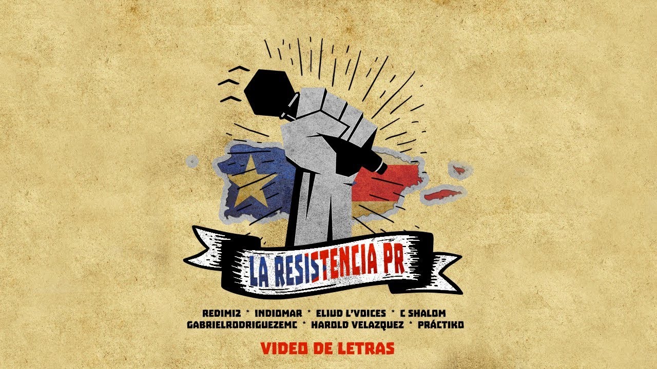 Redimi2 - La Resistencia PR (Video de letras) rap song 2019