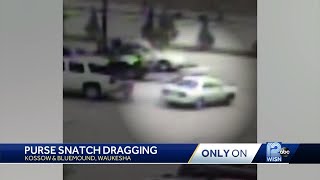Purse snatchers drag woman through parking lot