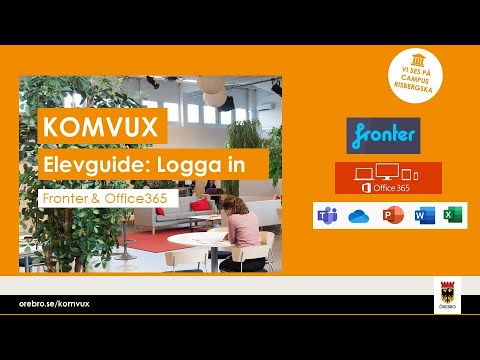 Komvux Elevguide:  Logga in i Fronter & Office 365 [textad]