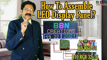 How to assemble LED Display Panel? #diy #leddisplay