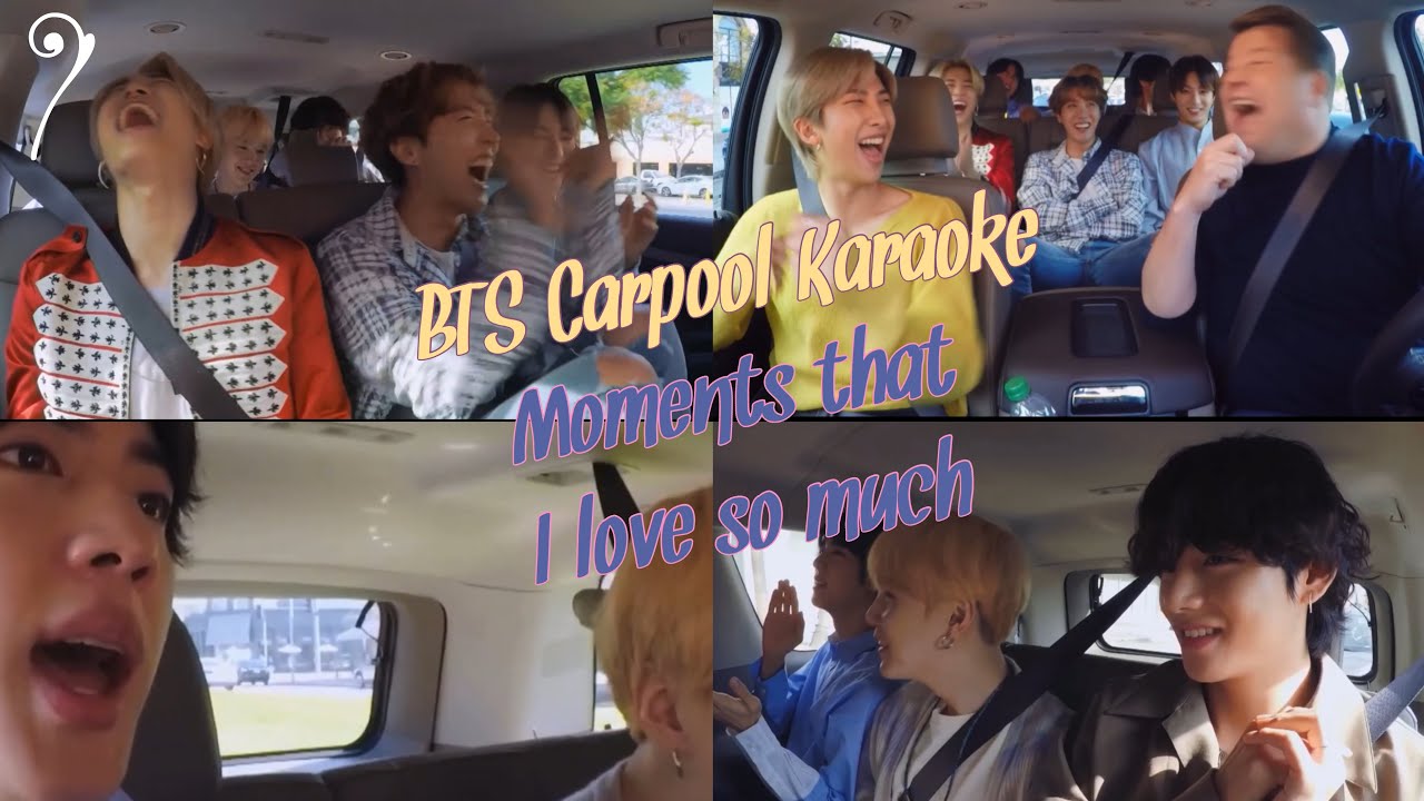 BTS Carpool Karaoke Funny Moments - YouTube