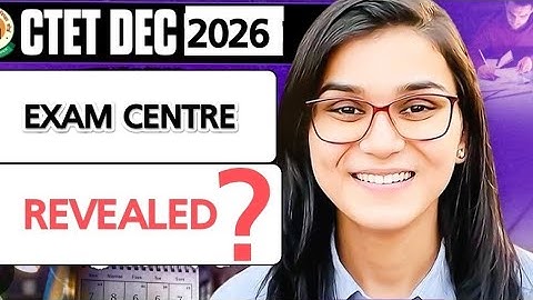 CTET EXAM CENTRE abb apke address k hisab se milega? #ctet #aspirants #2026 #exam 
