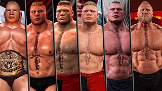 WWE 2K23 - Brock Lesnar Entrance Evolution in WWE Games! ( WWE SYM To WWE 2K23 )