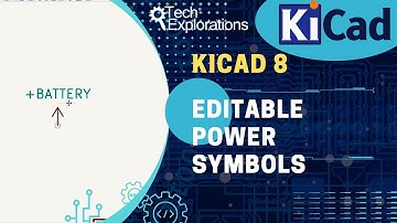 KiCad 8: Schematic editor editable power symbols