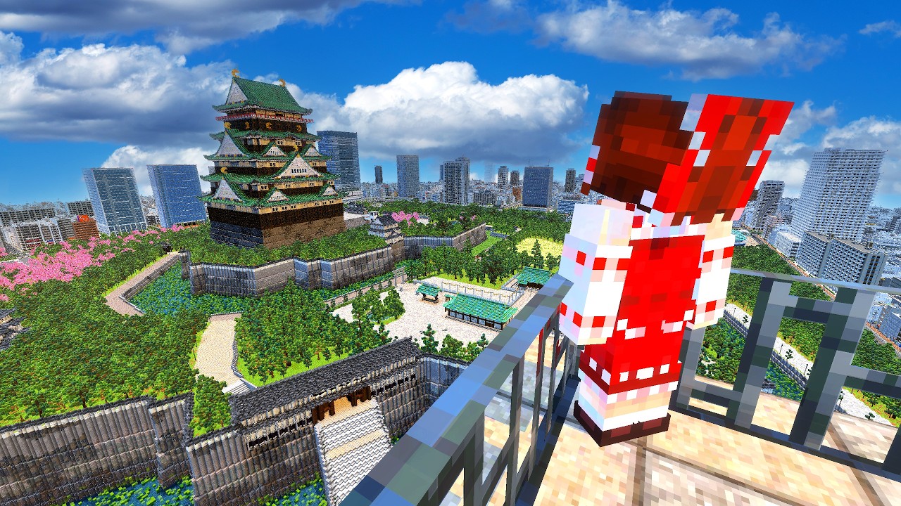 【マイクラ】 観光地が欲しかったので超巨大な城を作った結果 【ゆっくり実況】