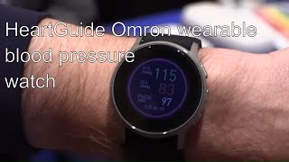 Omron HeartGuide wearable blood pressure monitor look like a smartwatch