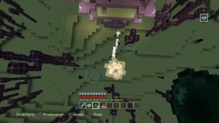 Minecraft Great View From Up Here Trophy. Easy Way With Ladders.