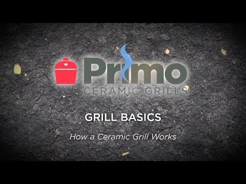 Primo Grills Κεραμική Ψησταριά Κάρβουνου Kamado με Καπάκι και Θερμόμετρο 38x38εκ.