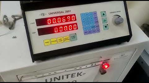 UNIVERSAL TESTING MACHINE FIE PANEL MODEL: UNITEK
