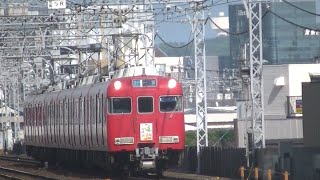 【4次車と脱走のオール6000系急行！】6021f+6017f 急行一宮行き 堀田到着/発車シーン