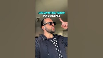 Solve every difficult problem with A.I in seconds #artificialintelligence #ai