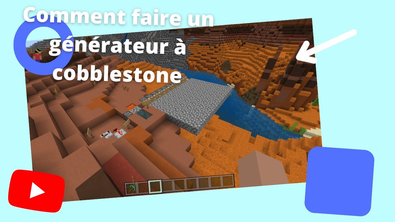 Comment faire un générateur a cooblestone op sur MINECRAFT 🤯! - YouTube