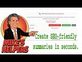 Meta Description Generator – Create SEO Snippets Fast