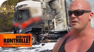 LKW-Abschleppen EXTREM: Wie transportiert man diesen Unfall-LKW ab? | Achtung Kontrolle | kabel eins LKW-Abschleppen EXTREM: Wie transportiert man diesen Unfall-LKW ab? | Achtung Kontrolle | kabel eins