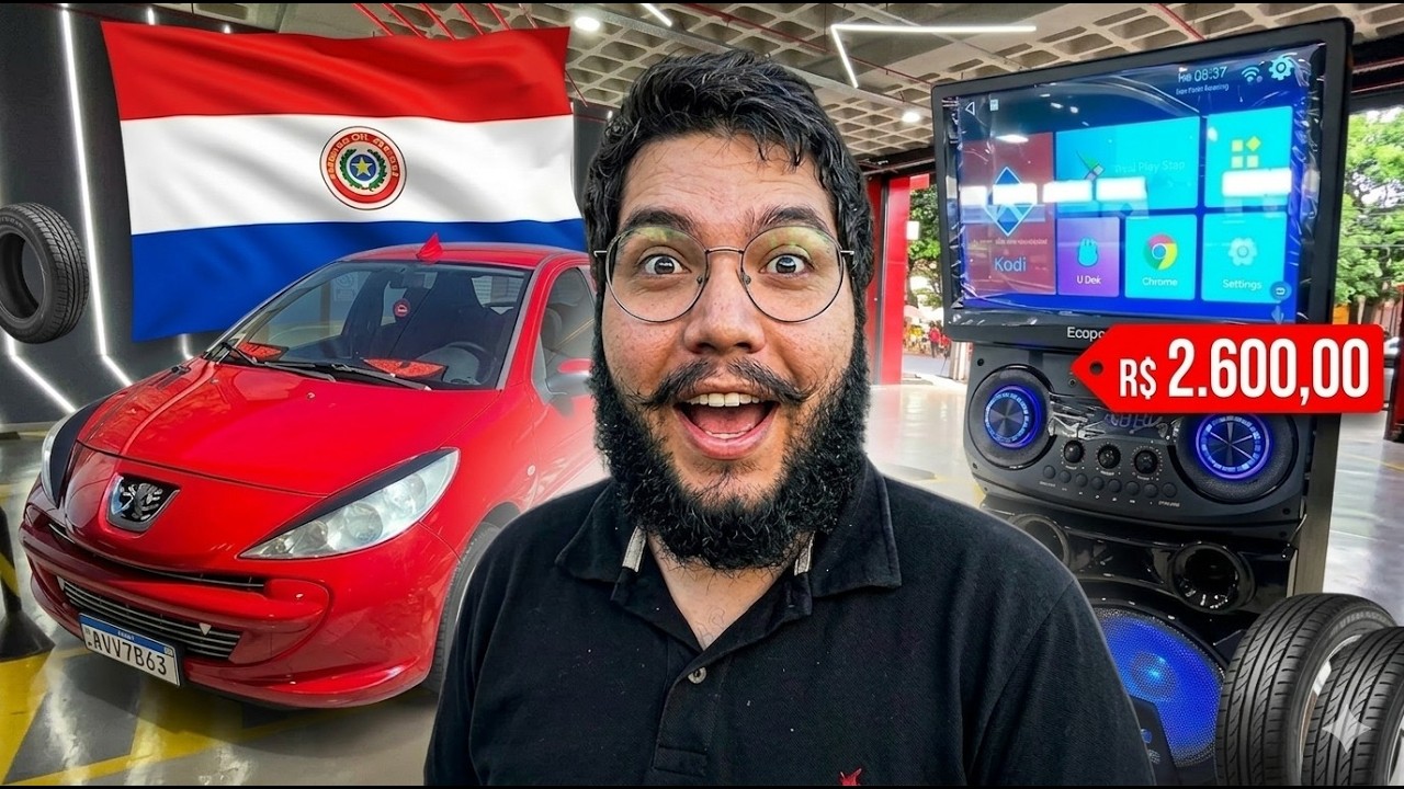 FUI AO PARAGUAI TROCAR OS PNEUS… E ME ASSUSTEI COM OS PREÇOS DO SHOPPING