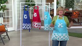 Girl Next Door Floral Garden Apron with Pockets on QVC