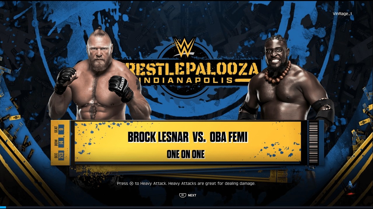 WWE 2K26: Brock Lesnar vs Oba Femi | Early Access |PS5 Pro, XBOX X/S, Steam