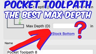 Pocket Toolpath in Carbide Create | The Best Max Depth | Carbide Create Tutorial