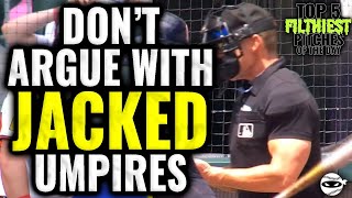 NEVER argue with JACKED Umpires. #mlb