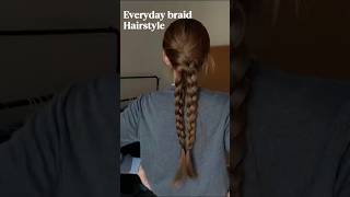 Everyday double braid hairstyle #hairstyle #hairtutorial #braids #diyhairstyle