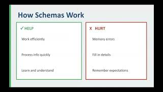Schema Based Memory Errors