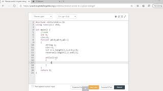 Reverse Words in a String Solved