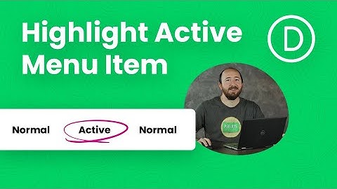 How To Style And Highlight The Active Menu Item In Divi