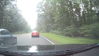 Driving through Chestnut Hill, Massachusetts