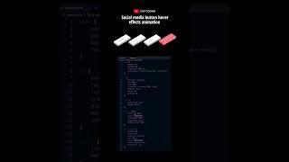 social media button  Animation in css #short #viral