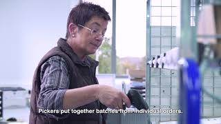 Case study: Batch and multi-user picking of very small parts for Schölly Fiberoptic with Kardex