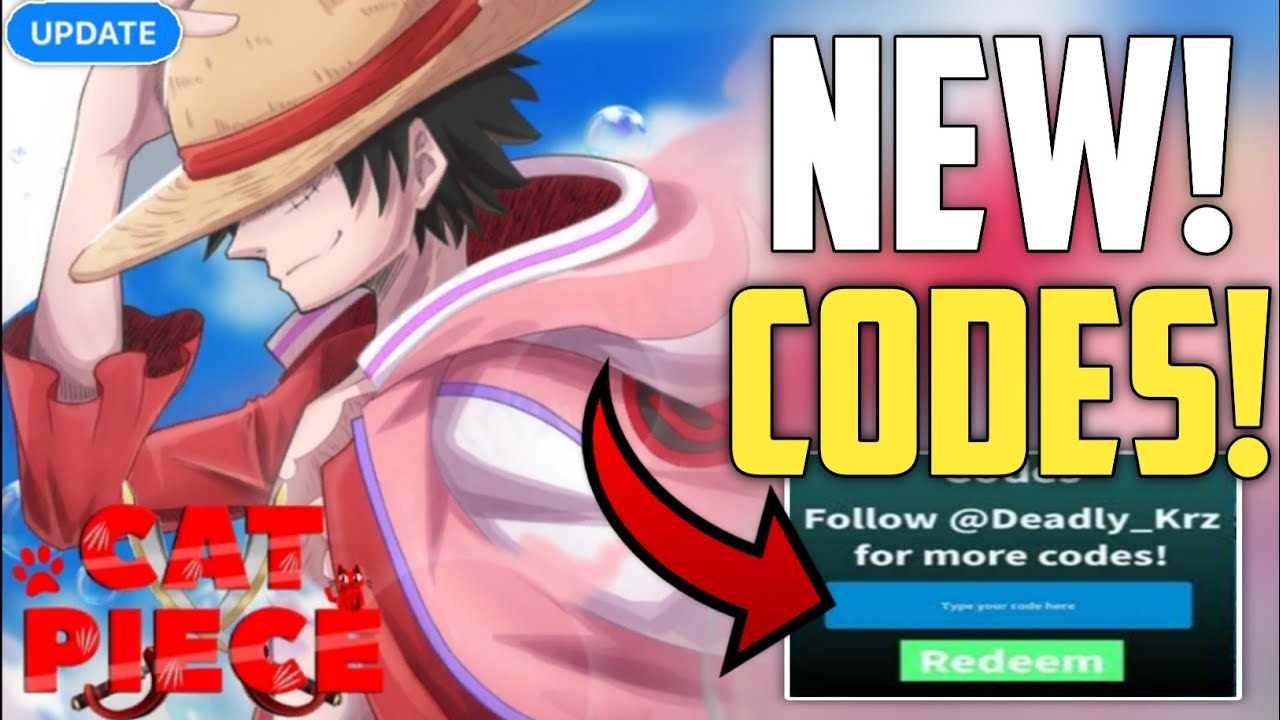 *NEW CODES* ALL WORKING CODES FOR CAT PIECE APRIL 2024 || ROBLOX CAT ...