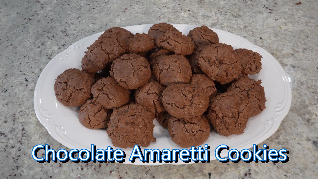 Italian Grandma Makes Chocolate Amaretti Cookies - YouTube