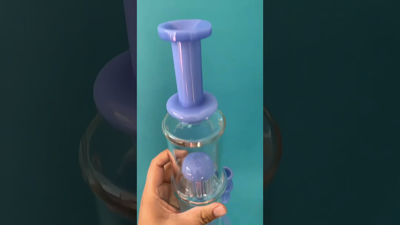 Dual Chamber Bong with Double Tree Percs