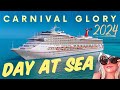 Carnival glory day at sea day 3 2024
