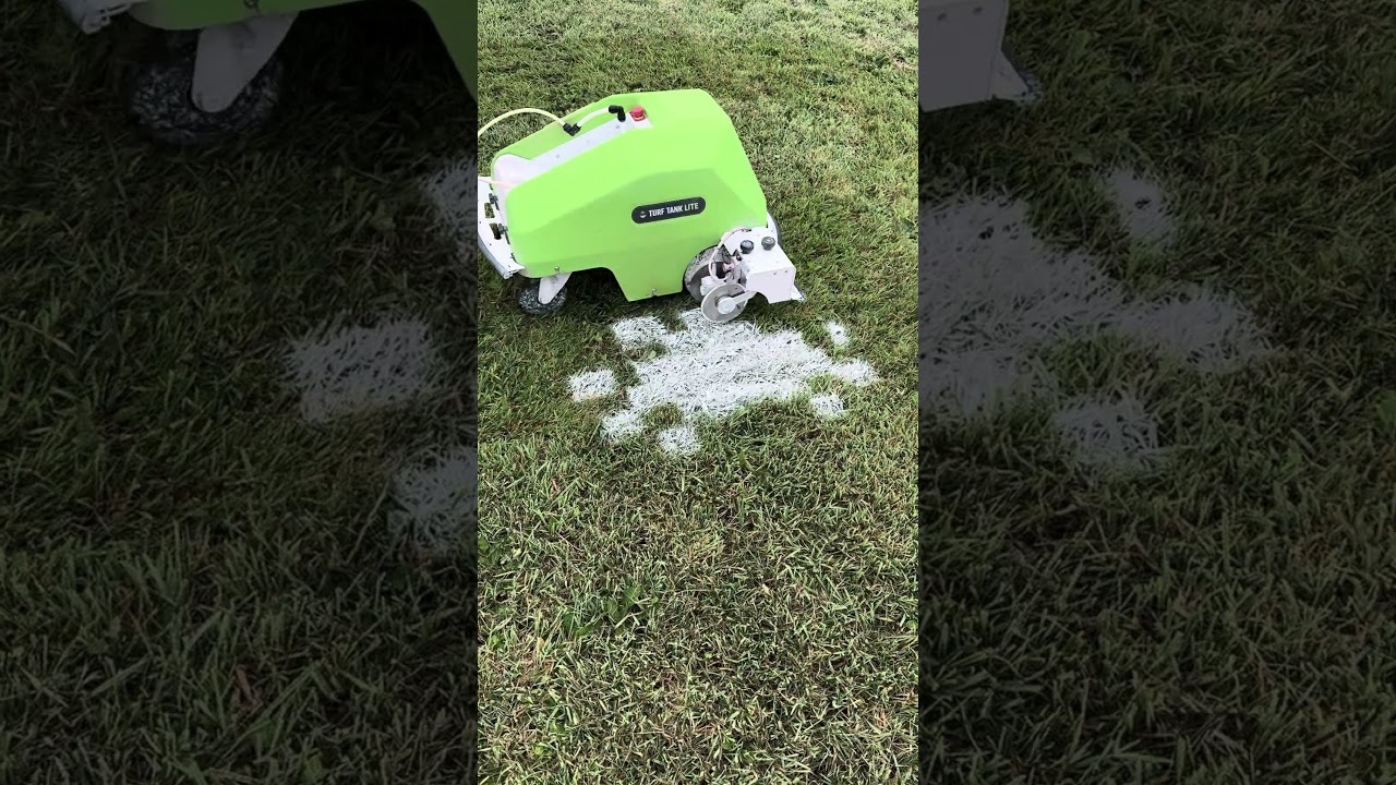 Turf Tank Robot Painting Halloween Logo