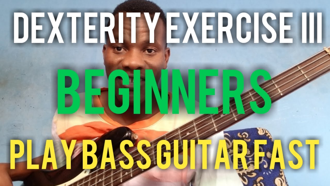 Learn bass guitar fast Great dexterity exercise III YouTube