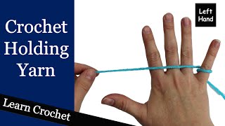 How to Hold Yarn for Crochet - (Left Hand) Beginner Course: Lesson #3