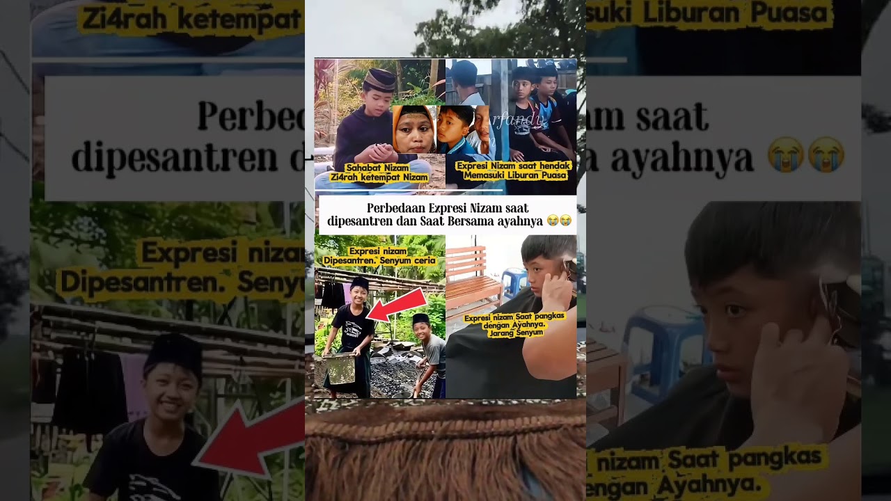 Perbedaan Ekspresi Nizam Saat Di pesantren dan Saat Bersama Ayahnya #shorts